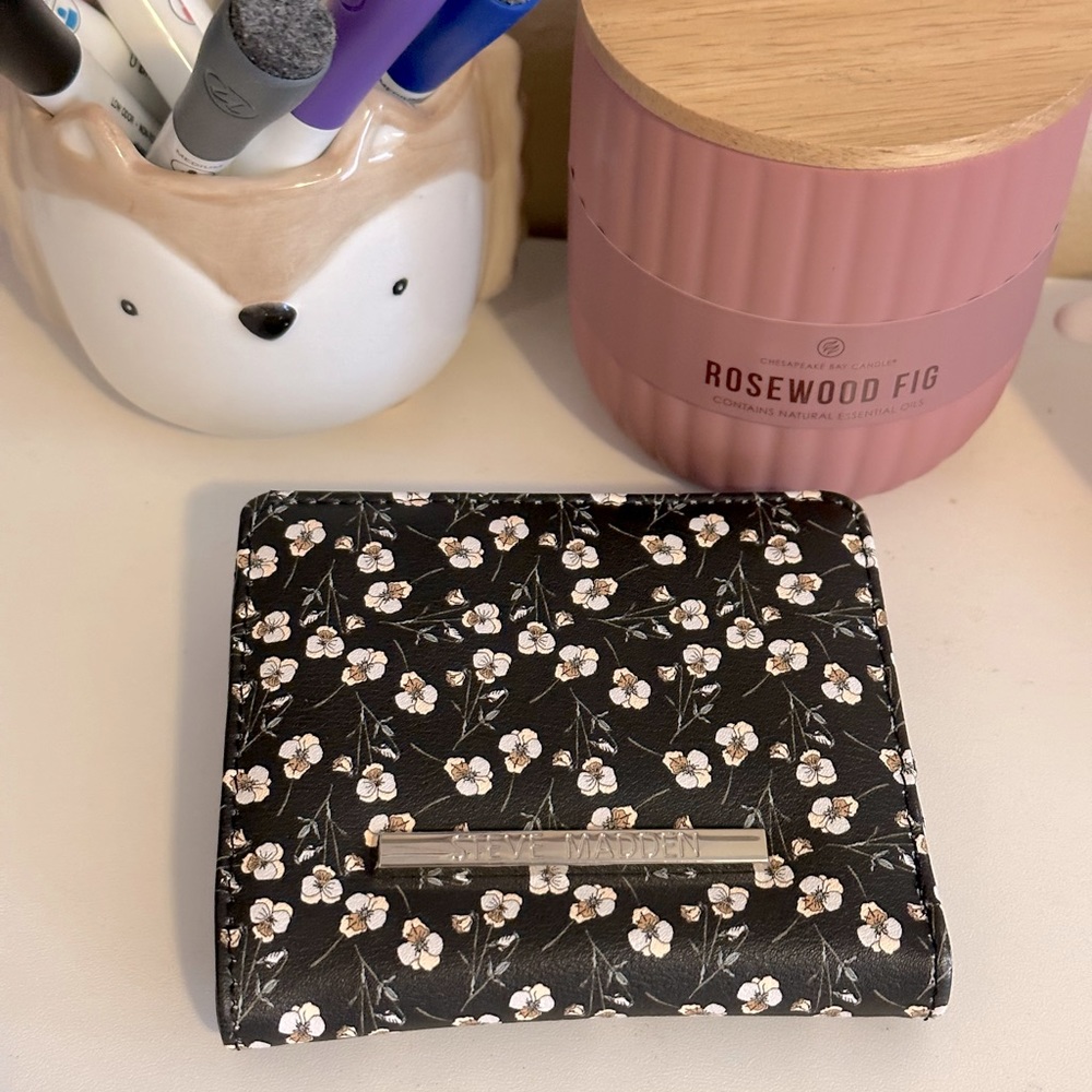 SOLD. Floral Steven Madden Bifold Wallet